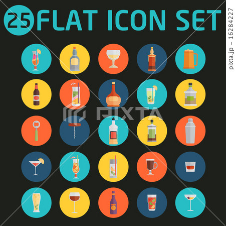 Drinks and beverages icon set Drinks and beverages icon set 16284227