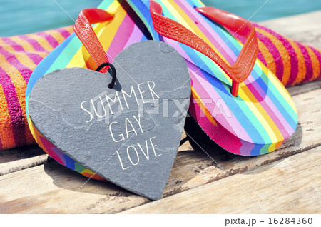 rainbow flip-flops and sentence summer gay love rainbow flip-flops and sentence summer gay love 16284360