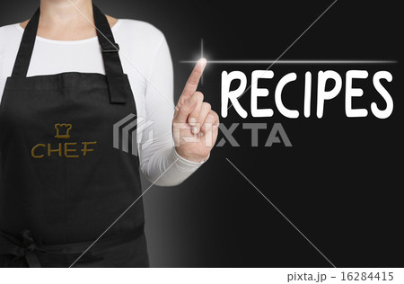 Recipes touchscreen is operated by chef 16284415
