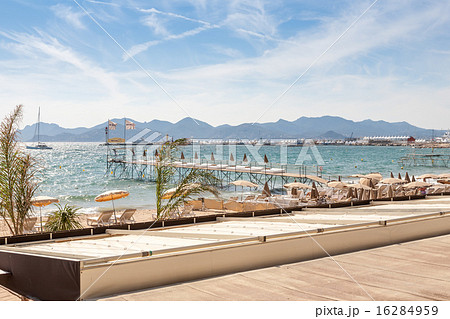 France, French riviera. Cannes. Beach France, French riviera. Cannes. Beach 16284959