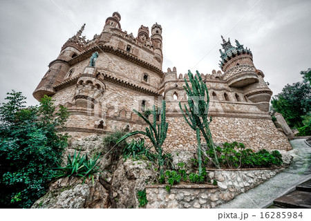 Part of Colomares Castle. Benalmadena town. Spain Part of Colomares Castle. Benalmadena town. Spain 16285984