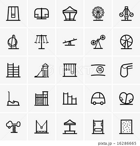Amusement park icons  16286665