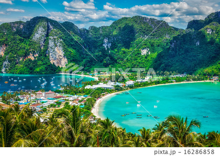 Green tropical island  16286858