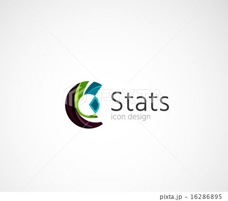 Statistics company logo design. Vector illustration.  Statistics company logo design. Vector illustration.  16286895