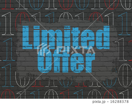 Finance concept: Limited Offer on wall background 16288378
