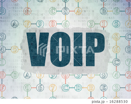 Web design concept: VOIP on Digital Paper background Web design concept: VOIP on Digital Paper background 16288530
