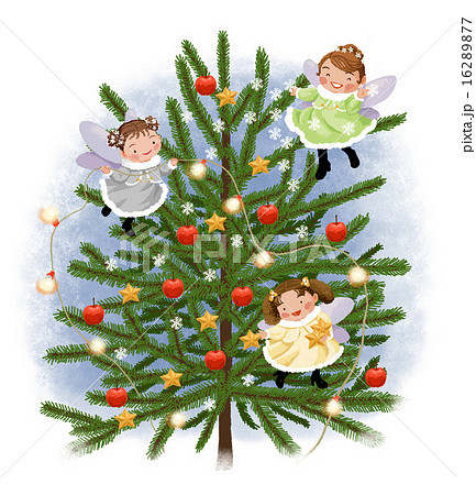 クリスマスツリー＿妖精のイラスト素材 [16289877] - PIXTA