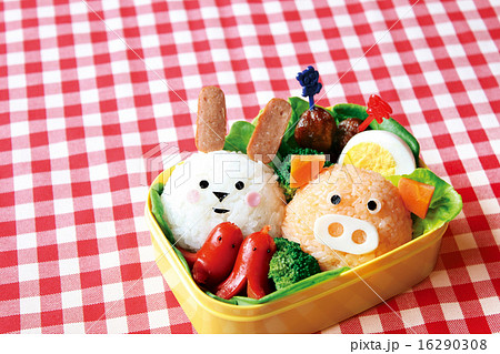 かわいい動物のデコ弁 16290308