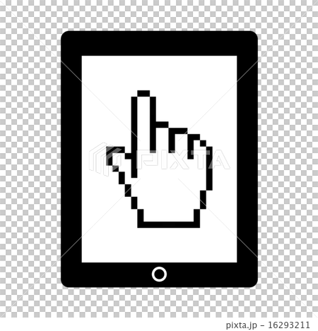 タブレットに映る指カーソル タブレットに映る指カーソル 16293211