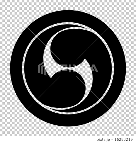 丸に右二巴 16293219