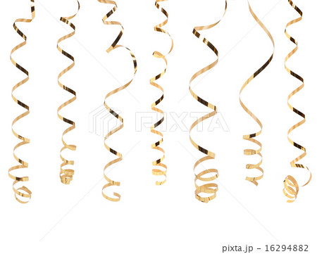 Gold serpentine isolated on white background 16294882