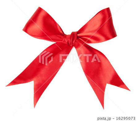 Beautiful red bow isolated on white background Beautiful red bow isolated on white background 16295073