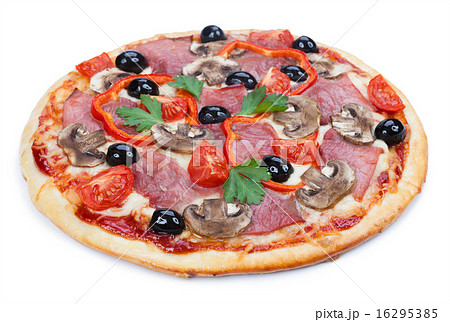 The pizza isolated on white background 16295385