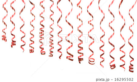 Red serpentine on white background 16295502