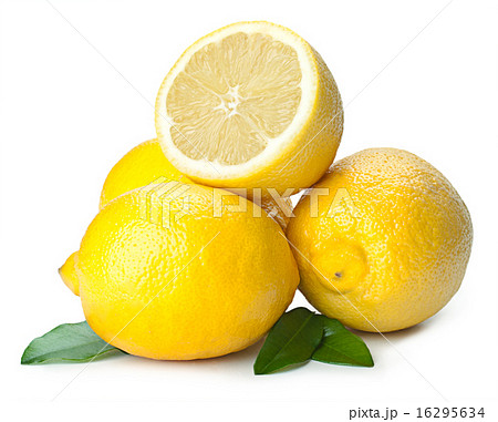 Fresh lemon isolated on white background Fresh lemon isolated on white background 16295634