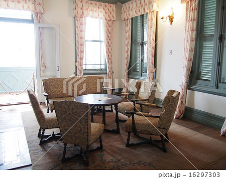洋館の部屋の写真素材
