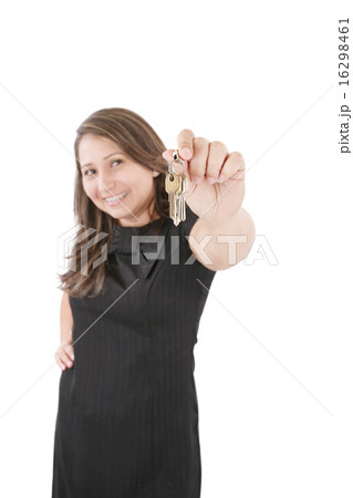 Realtor is giving the keys to an apartment Realtor is giving the keys to an apartment 16298461