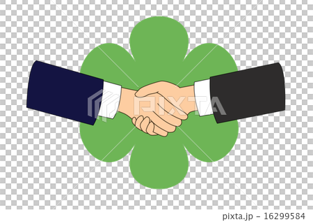 握手_ノーマル_スーツ_緑花 16299584