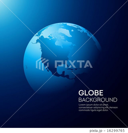 Blue globe earth background. Vector illustration 16299765