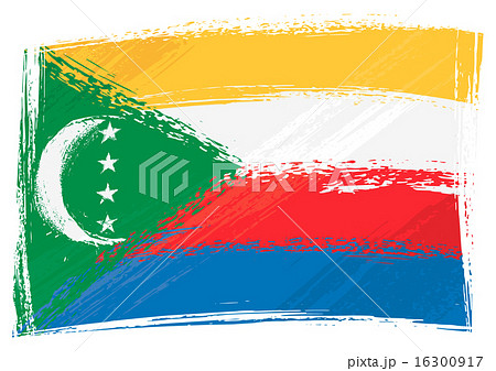 Grunge Comoros flag 16300917