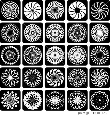 Decorative design elements. Patterns set. Decorative design elements. Patterns set. 16301649