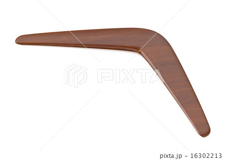 Wooden Returning Boomerangのイラスト素材