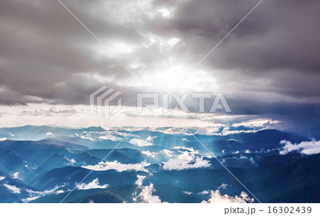 Mountain range in summer Mountain range in summer 16302439