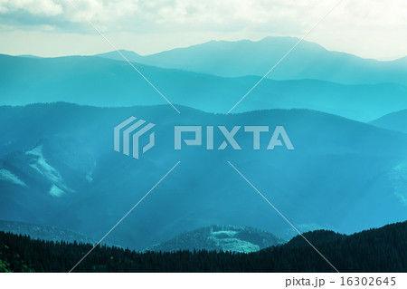 Mountain range in summer Mountain range in summer 16302645