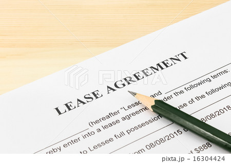 Lease Agreement Contract Document and Pencil Lease Agreement Contract Document and Pencil 16304424
