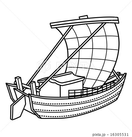 室町時代 帆掛舟 室町時代 帆掛舟 16305531