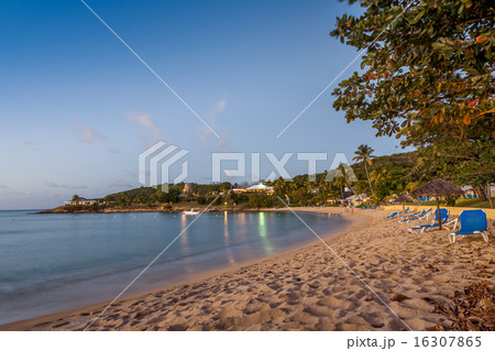 Aerial view of an idyllic beach Aerial view of an idyllic beach 16307865