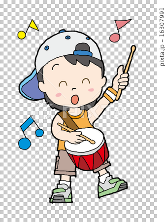 男の子　太鼓 16307991