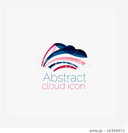 Clean elegant circle shaped abstract geometric logo. Universal for any idea 16308972