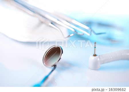 Dental tools and equipment, bright colorful Dental tools and equipment, bright colorful 16309682