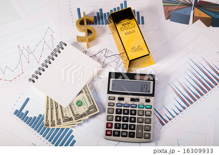 Gold bars background, ambient financial concept Gold bars background, ambient financial concept 16309933