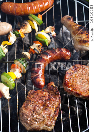 Grilling time, Grill, bright colorful vivid theme Grilling time, Grill, bright colorful vivid theme 16310203