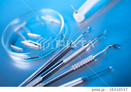 Dental equipment, bright colorful tone concept Dental equipment, bright colorful tone concept 16310537