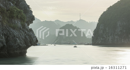 seascape sunset at Halong Bay 16311271