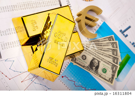Gold and money, ambient financial concept Gold and money, ambient financial concept 16311804