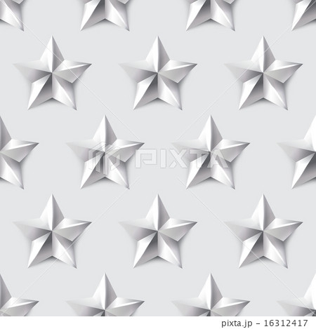 Silver star seamless background 16312417