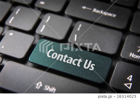 Contact us keyboard key, website template backdrop 16314025