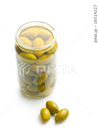 green olives in jar green olives in jar 16314227