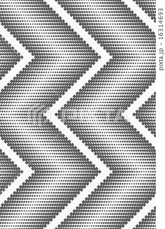 Flat gray with halftone textured chevron Flat gray with halftone textured chevron 16314693