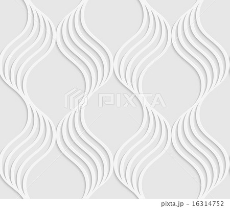 Paper cut out wavy leaves forming grid 16314752