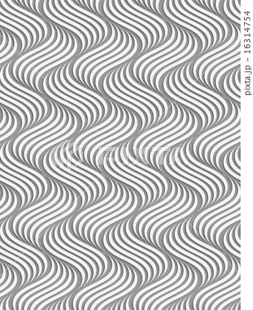 Paper cut out wavy ripples on gray 16314754