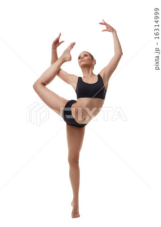 Attractive young dancer posing in graceful pose Attractive young dancer posing in graceful pose 16314999