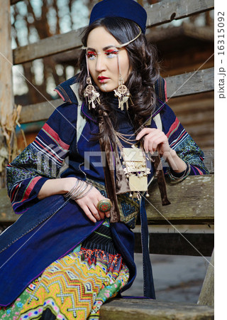 Young Girl in National Vietnam Costume Young Girl in National Vietnam Costume 16315092