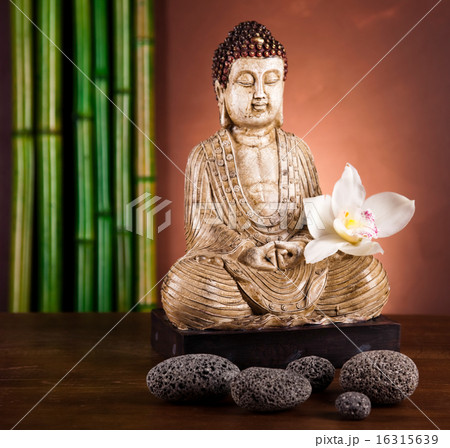 Buddha statue in a meditation 16315639