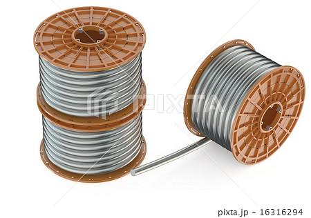Coils of steel wires 16316294