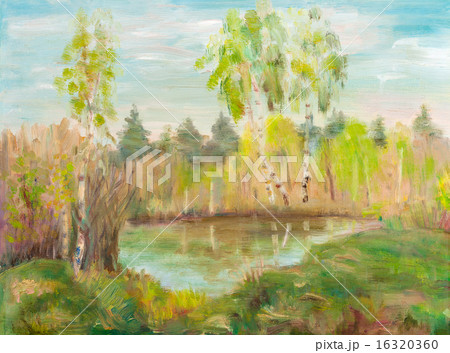 Birches naer pond Birches naer pond 16320360